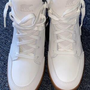 Sorel White High-Top Wedge